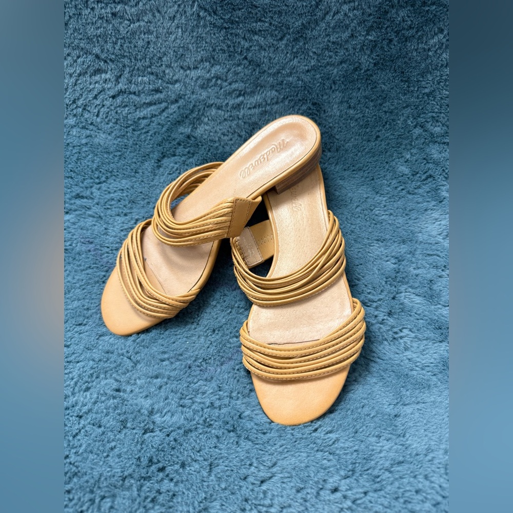Women’s Madewell The Meg Slide Sandal Brown Size 7.5 Summer Casual - Picture 3 of 5